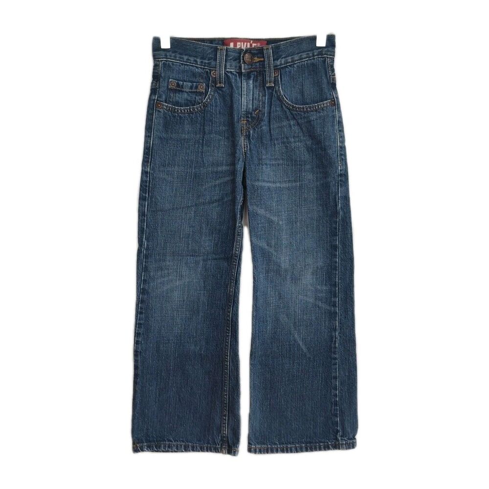 Levi's 527 Bootcut Jeans Boys 24x22 8 Blue Regular Relaxed Fit Bootcut RedTab